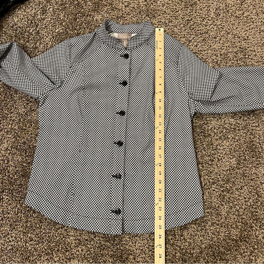 Chicos Houndstooth Stretch Jacket - Picture 14 of 14